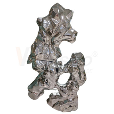 calidad  8k Stainless Steel Metal Fabrication Water Ripple Finshed Office Decoration Sculpture Metal fábrica