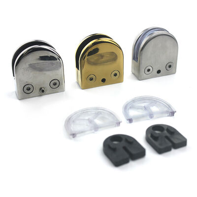 calidad  Stainless Steel Glass Railing Clamp Bracket - Corrosion Resistant with Multiple Finishes for Frameless Glass Panels fábrica