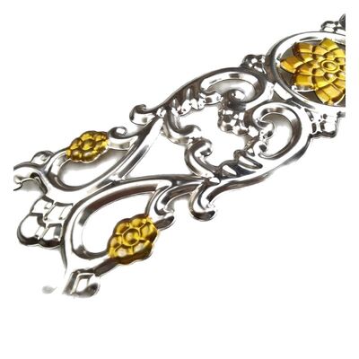calidad  Customizable Stainless Steel Decorative Scrolls & Floral Ornaments with Polished Silver Finish for Architectural Metalwork fábrica