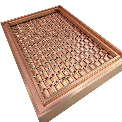 Especificación modificada para requisitos particulares AISI 201 malla de 304 316 Rose Gold Stainless Steel Grid