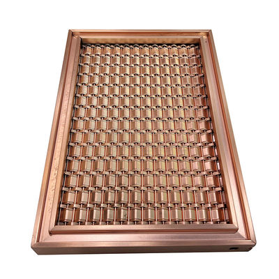 Especificación modificada para requisitos particulares AISI 201 malla de 304 316 Rose Gold Stainless Steel Grid