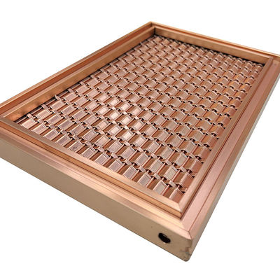 Especificación modificada para requisitos particulares AISI 201 malla de 304 316 Rose Gold Stainless Steel Grid