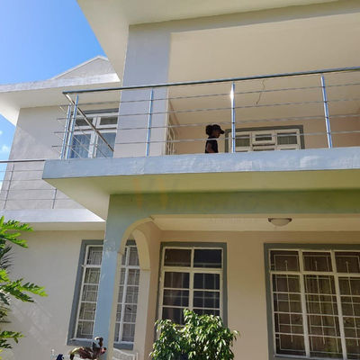 1500m m SS que cerca la barandilla 1.2m m 1.5m m SS 201 de la escalera con barandilla espejo 304 316 pulido para la decoración casera del balcón