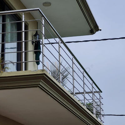 1500m m SS que cerca la barandilla 1.2m m 1.5m m SS 201 de la escalera con barandilla espejo 304 316 pulido para la decoración casera del balcón