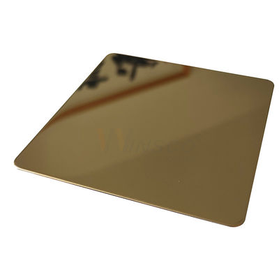 TP 201 hoja de acero inoxidable del espejo de cobre amarillo del oro del Zr 304 316 ornamental