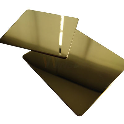 TP 201 hoja de acero inoxidable del espejo de cobre amarillo del oro del Zr 304 316 ornamental