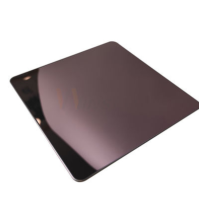 AISI Rose Gold 5x10 laminó 201 la chapa inoxidable del espejo de la placa de acero 8k