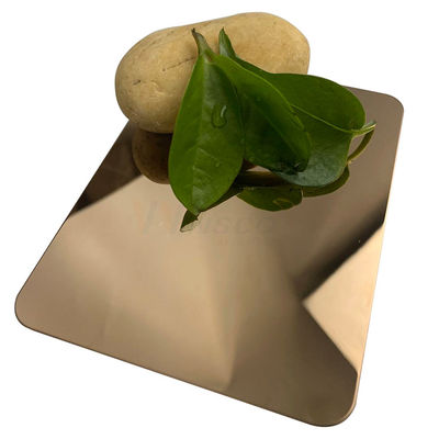 Chapa estupenda del espejo AISI 304 304L Rose Gold Decorative Stainless Steel