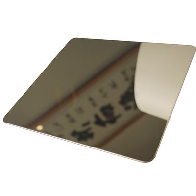 AISI 201 304 316 Champagne Gold Stainless Steel Sheet con final estupendo del espejo
