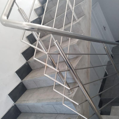 El espejo acabó el acero inoxidable Inox AISI 201 la verja casera de la escalera 304 316