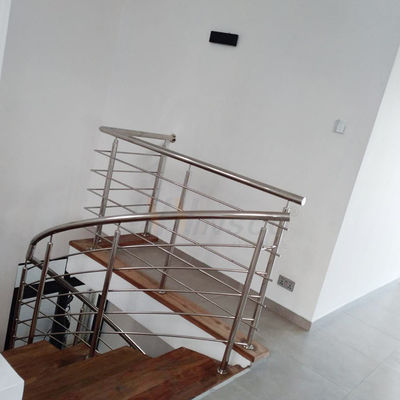 Grado de alta calidad 201 verja de acero inoxidable de la escalera de Inox de la barandilla de la escalera 304 316