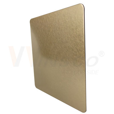 hoja de acero inoxidable decorativa Champagne Gold Vibration Finish de 1219m m 201 304 316