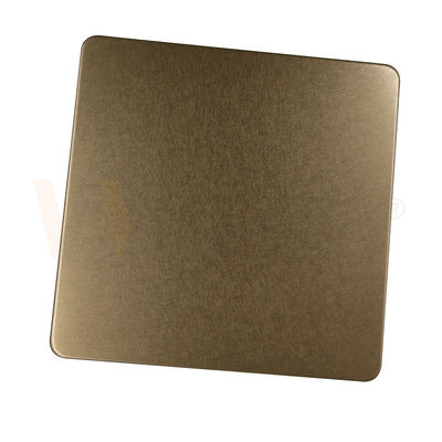 hoja de acero inoxidable decorativa Champagne Gold Vibration Finish de 1219m m 201 304 316