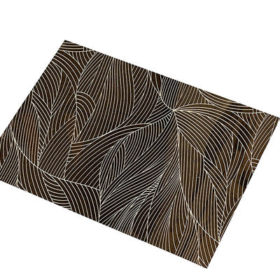 Ninguna hoja Champagne Etched Finished de Burr Mirror Gold Stainless Steel