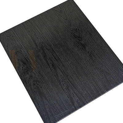 la sustancia química fría de la piel del árbol del titanio del negro de la manera de 1000-1500m m grabó al agua fuerte los paneles de acero inoxidables decorativos
