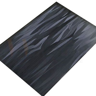 Plancha de acero inoxidable decorativa con patrón de hierba