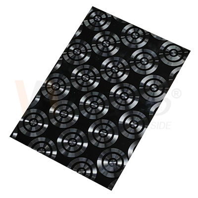 AISI 201 CD 304 316 que pule la hoja de acero inoxidable ornamental del laser del titanio negro 3D