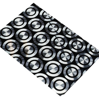 la hoja de acero inoxidable decorativa 201 304 316 laminó el polaco negro del laser del titanio 3D