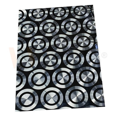 la hoja de acero inoxidable decorativa 201 304 316 laminó el polaco negro del laser del titanio 3D
