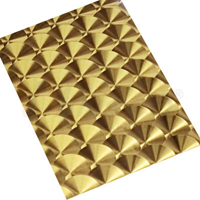 Laser SS 201 del oro 3D del titanio de la rayita del CD placa de acero inoxidable decorativa 304 316