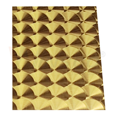 Laser SS 201 del oro 3D del titanio de la rayita del CD placa de acero inoxidable decorativa 304 316