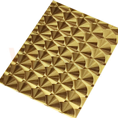 Laser SS 201 del oro 3D del titanio de la rayita del CD placa de acero inoxidable decorativa 304 316