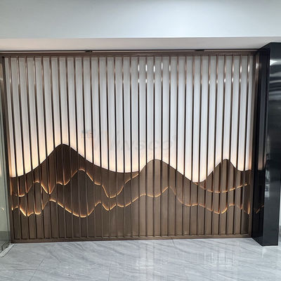 Pantalla de acero inoxidable del club 0.4-20m m Art Partition Wall Inox Divider