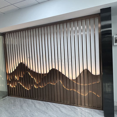 Pantalla de acero inoxidable del club 0.4-20m m Art Partition Wall Inox Divider