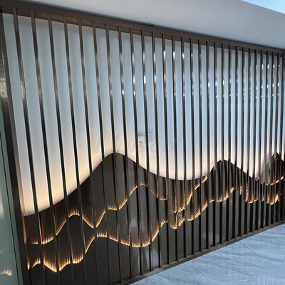Pantalla de acero inoxidable del club 0.4-20m m Art Partition Wall Inox Divider