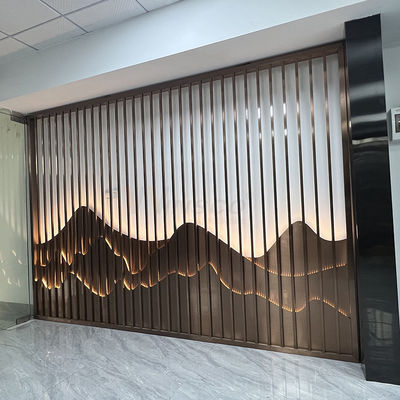 Pantalla de acero inoxidable del club 0.4-20m m Art Partition Wall Inox Divider