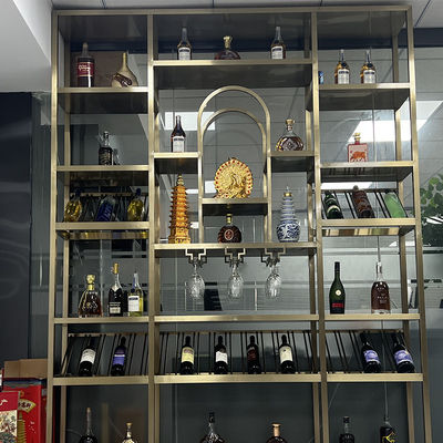 AISI 201 oro de acero inoxidable del titanio de la división de la pantalla 304 316 para interior