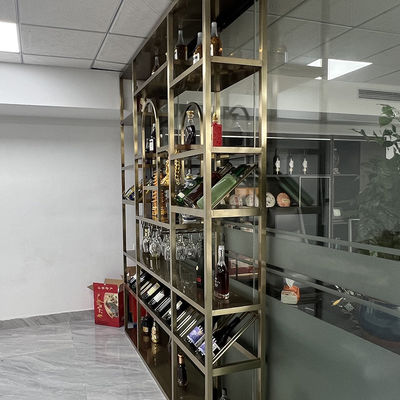 AISI 201 oro de acero inoxidable del titanio de la división de la pantalla 304 316 para interior