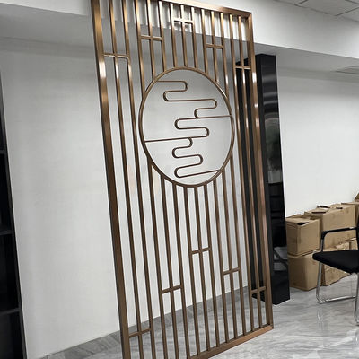 El laser de acero inoxidable decorativo de la división de la pantalla de 1250m m cortó el tabique del metal del restaurante del hotel