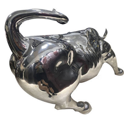 201 fabricación de metal del acero inoxidable de la escultura de la forma de la vaca 304 316 con el espejo 8k Surfcae