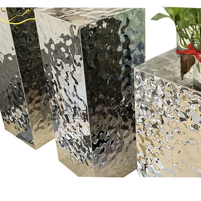 arte decorativo del metal de la fabricación de la superficie de la ondulación del agua del espejo 8k