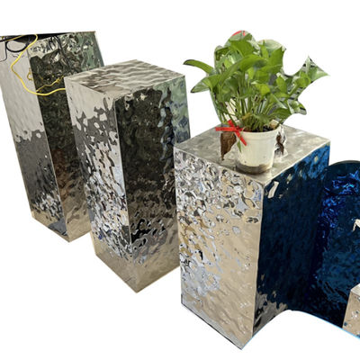 arte decorativo del metal de la fabricación de la superficie de la ondulación del agua del espejo 8k