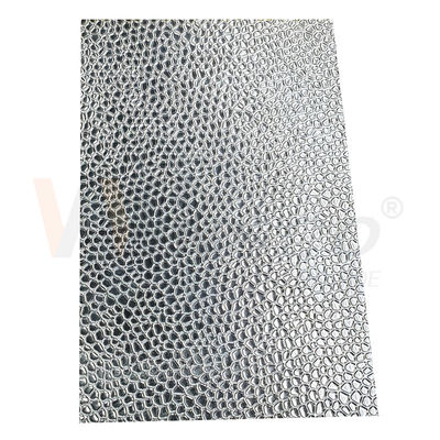 hoja de acero inoxidable grabada en relieve final 0.4mm-3.0m m del panal 2B