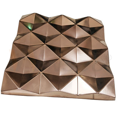 4x8 grabó en relieve la hoja de acero inoxidable AISI 201 304 316 Rose Gold Brushed Ornamental