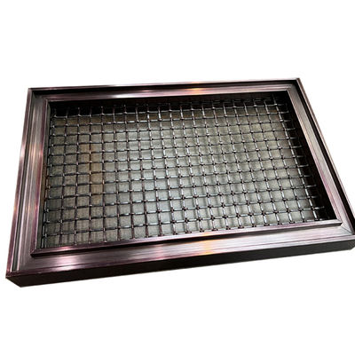 Alambre decorativo de acero inoxidable Mesh Panels 201 del color del café grado 304 316