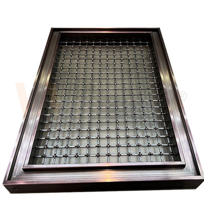 Alambre decorativo de acero inoxidable Mesh Panels 201 del color del café grado 304 316