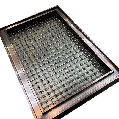 Alambre decorativo de acero inoxidable Mesh Panels 201 del color del café grado 304 316