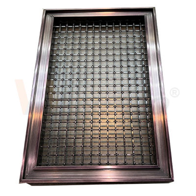 Alambre decorativo de acero inoxidable Mesh Panels 201 del color del café grado 304 316