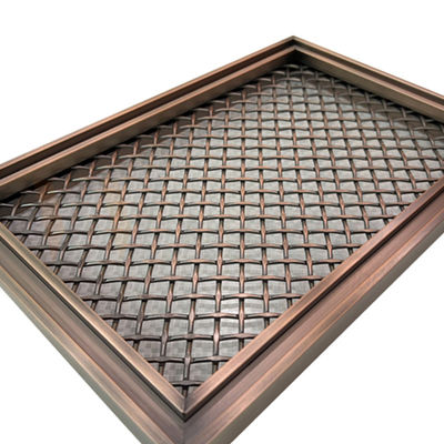 La rejilla PVD de la forma del Rhombus colorea el acero inoxidable decorativo Mesh For Home Decoration