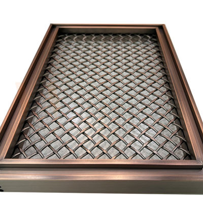 La rejilla PVD de la forma del Rhombus colorea el acero inoxidable decorativo Mesh For Home Decoration