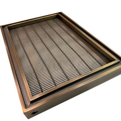 Alambre de acero inoxidable decorativo material de la talla 201 304 316 de encargo Mesh Screen With Pvd Color