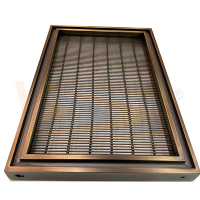 Alambre de acero inoxidable decorativo material de la talla 201 304 316 de encargo Mesh Screen With Pvd Color