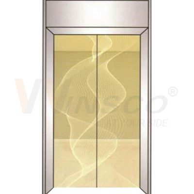 el oro inoxidable del espejo de la hoja de acero del elevador de 0.8m m grabó al agua fuerte los 4x8ft