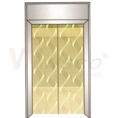 el oro inoxidable del espejo de la hoja de acero del elevador de 0.8m m grabó al agua fuerte los 4x8ft
