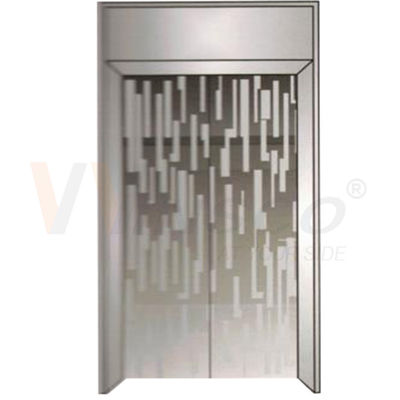 la hoja de acero inoxidable Grey Color Mirror Finished Metal del elevador de 2m m grabó al agua fuerte el modelo