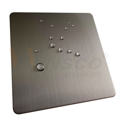 Hoja de acero inoxidable SS decorativos estupendos 201 de 316 rayitas 304 con Grey Color